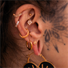 Golden Flower BioPlast® Push-fit Labret 